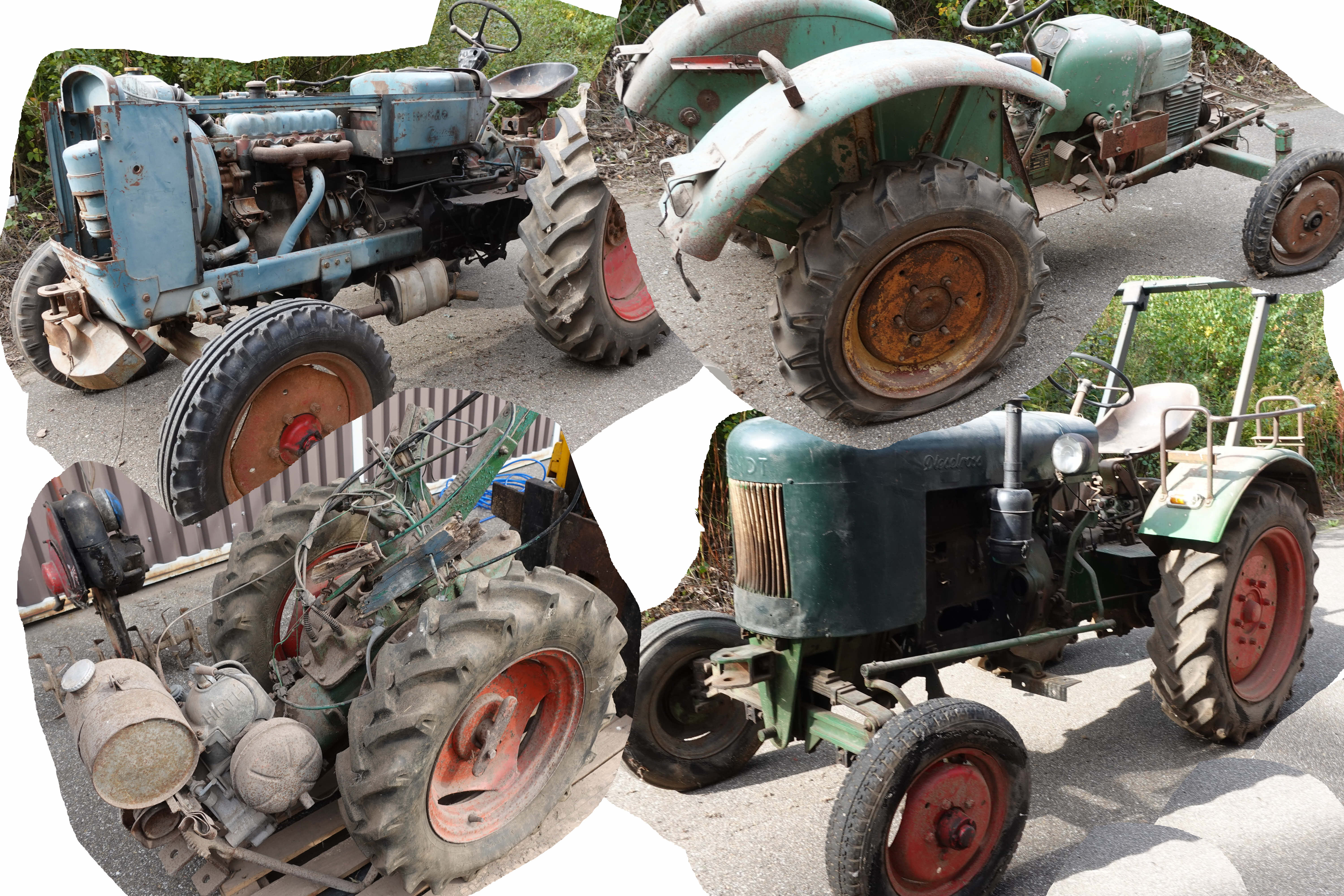 Treckergarage - Gebrauchte Ersatzteile für Traktoren Einachserund Motoren  sowie Oldtiimer und Restaurationsmaterial aller Art!