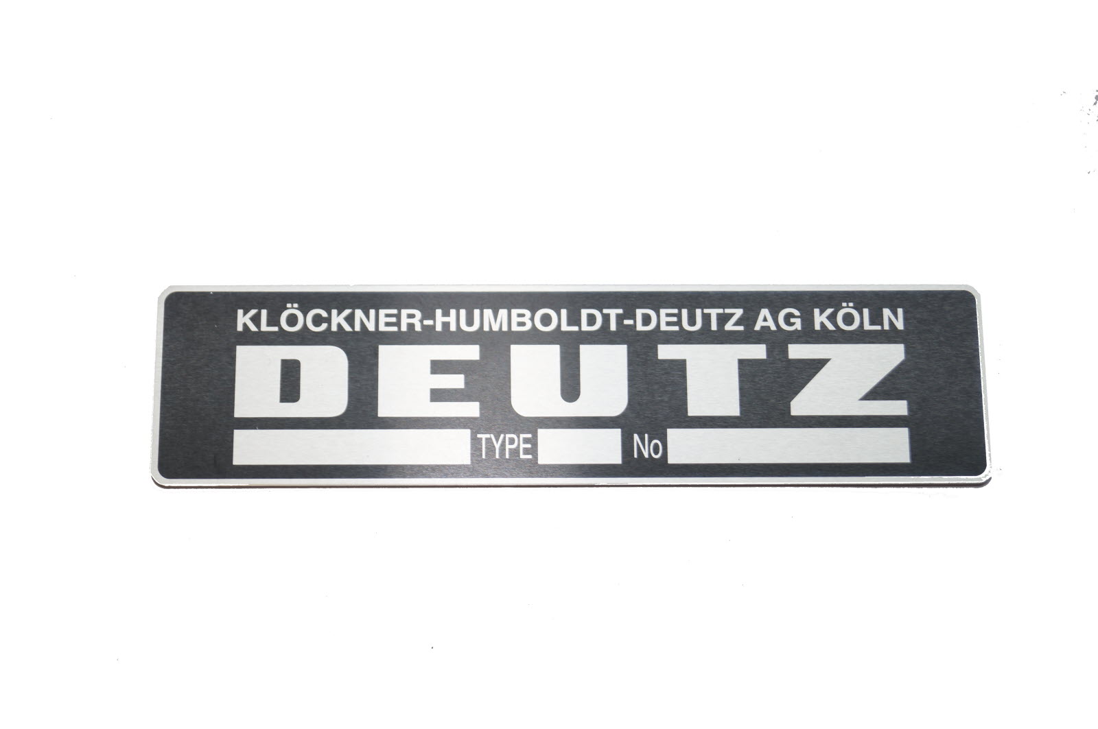 Deutz D4506 Aufkleber Schwarz (bis 1974 Schmale Raute Neuere Variante