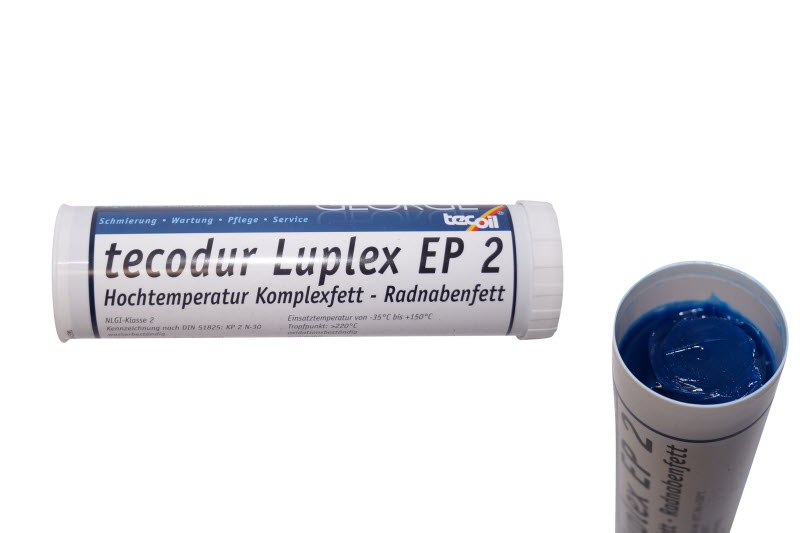 Tecoil® tecodur Luplex EP 2 Hochtemperaturfett blau, 400 g Kartusche
