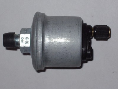 Öldruckmanometer Kit, universelles Öldruckmanometer 12V 0-7 kg/cm² 52 mm  Durchmesser Autoinstrument mit Sensor Weißes LED Licht